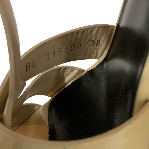 YSL Tribute Lower Heels in Nude Patent sz 38 NWT - Picture 6 of 12